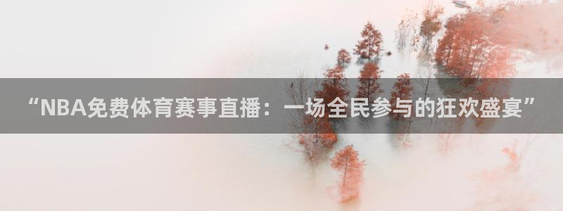 “NBA免费体育赛事直播：一场全民参与的狂欢盛宴”