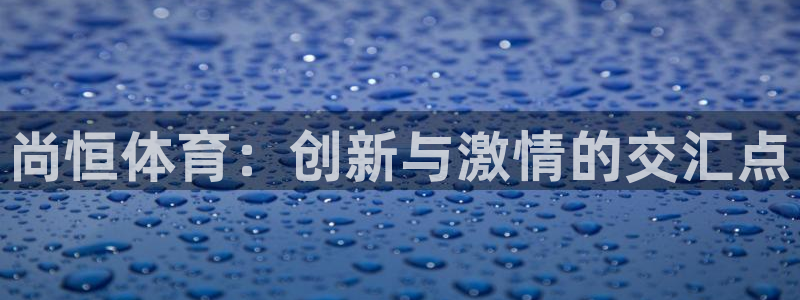 尚恒体育：创新与激情的交汇点